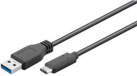 MicroConnect kabel USB3.1 C (M) - USB3.0 A (M) / 0.5m / černá (USB3.1CA05)