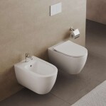 IDEAL STANDARD - i.Life O Závěsný bidet, s přepadem, otvor pro baterii, bílá T568101