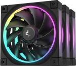 DEEPCOOL FL12 černá 3ks / Ventilátor / 120mm / ARGB / 500-2150 RPM / PWM (R-FL12-BKAPN3-G)
