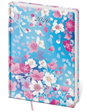 Diář 2026 denní A5 Vario Lyra - Blossom