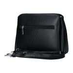Trendy dámská koženková crossbody kabelka Lira, černá