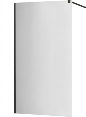 MEXEN - KIOTO Sprchová zástěna WALK-IN 90x200 cm 8 mm, černá, zrcadlové sklo 800-090-101-70-50