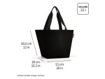 Nákupní taška přes rameno Reisenthel Shopper M Summerstripes black