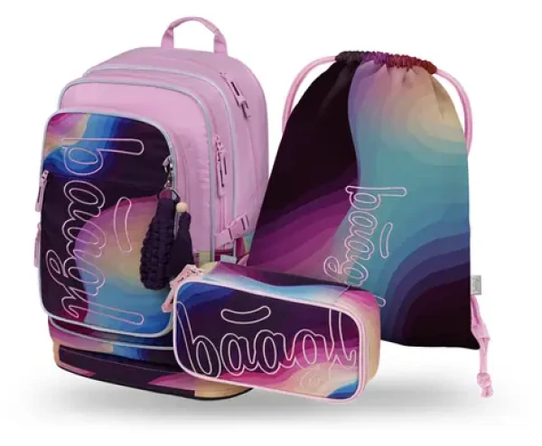 BAAGL SET 3 Cubic Lyra: batoh, penál, sáček GRS (A-36131)