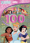 100 samolepek omalovánkovými listy Princezny