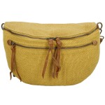 Trendy dámská textilní ledvinka Lena, žlutá