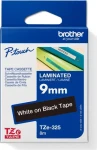 Brother TZe-325 černá/bílá / Páska / Laminovaná / 9 mm / 8 m