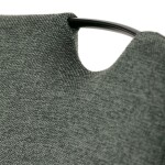 Židle jídelní, taštičkové pružiny v sedáku, zelená látka, černý kov