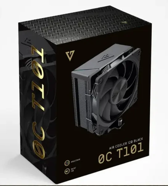Modecom Volcano 0C T101 černá / Chladič CPU / 4x heatpipe / 120mm větrák PWM / TDP 190W (MC-C-T101-AS0-B)