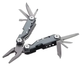 TROIKA TOL42/GY / Multitool / klíčenka / 10 nástrojů / hliník, nerez ocel (TOL42/GY)