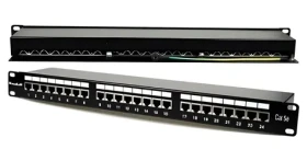 XtendLan Patch panel / 19" / 24 portů / stíněný / Cat5e (XL-PP19-24C5ES)