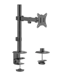 Equip Stolní držák monitoru 17"-32" černá / Držák monitoru / VESA 75-100 mm / Nosnost 9 kg / Otočný 360° (650156)