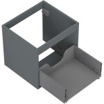 MEXEN - Box-A skříňka pro umyvadlo 50, 1 šuplík, grafit mat 91AX0-0500-470-1-66