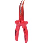 KNIPEX - kleště půlkulaté, zahnuté, s křížovým ozubením - 200mm, vysoká pevnost čelistí (3821200)