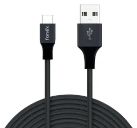 Fonex Speed Charge černá / Nabíjecí kabel / USB-C - USB-A / 12 W / 1 m