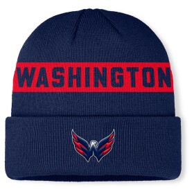 Fanatics Pánská zimní čepice Washington Capitals NHL Authentic Pro A/Cap Cuffed Beanie