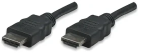 Manhattan kabel pro monitory HDMI-HDMI 5m / černý / stíněný (306133)