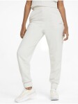 Krémové dámské tepláky Puma ESS+ Embroidery High-Waist Pants dámské