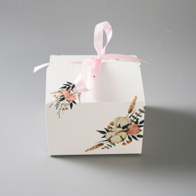 Výslužková krabice se stuhou Pink mini 11x11x7cm