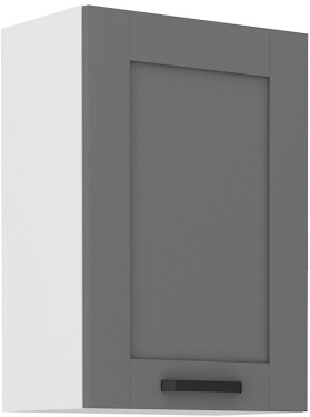 Horní skříňka Luna 50 G-72 1F Barva korpusu: Bílá, Barva dvířek: Dust Grey
