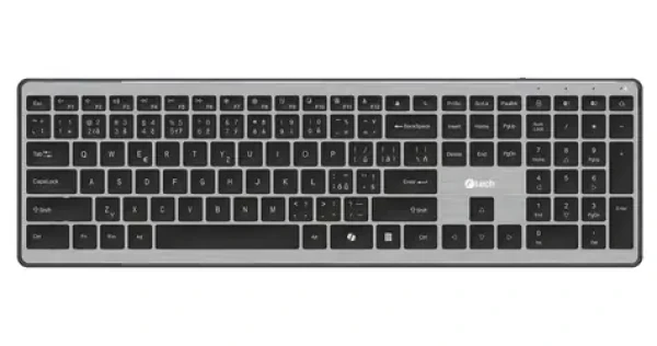 C-TECH Quallis KB-118 / Klávesnice / bezdrátová / Bluetooth + 2.4 GHz / 111 kláves (KB-118)