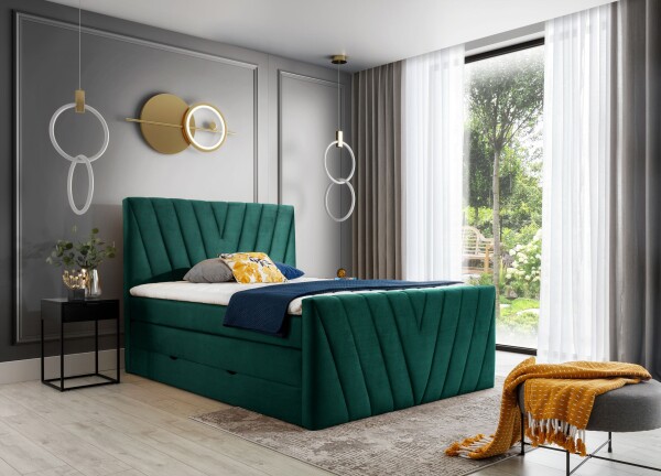 Boxspring Candice Rozměr: 140 x 200 cm, látka: Nube 35
