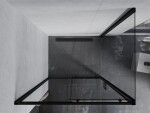 MEXEN/S - Apia sprchový kout obdélník 135x80, transparent, černá 840-135-080-70-00