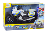 Mamido Policjní motocykl DIY ke skládání se světly a zvuky bílý