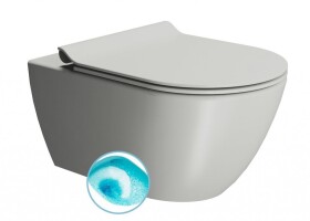 GSI - PURA závěsná WC mísa, Swirlflush, 36x55cm, cenere dual-mat 881517