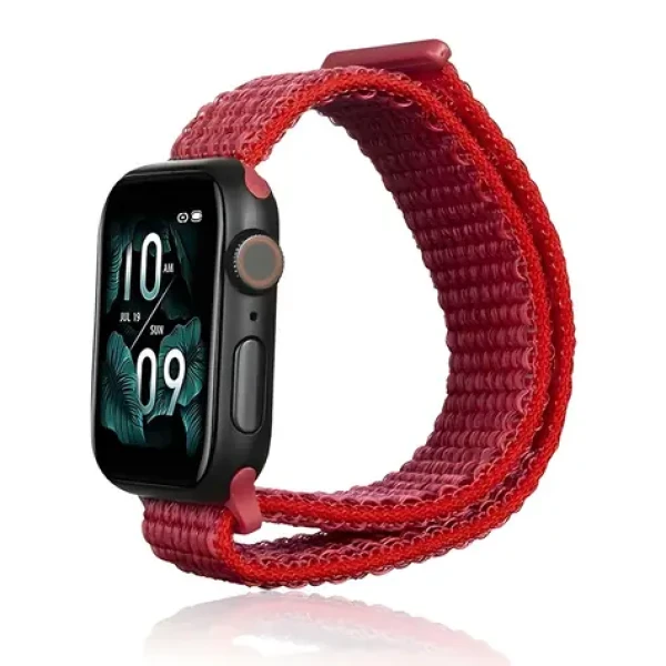 Beline Nylon Strap červená / Řemínek pro Apple Watch / 38/40/41mm