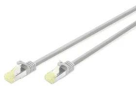 Digitus Cat 6A S/FTP šedý 5m / Patch kabel / LSZH / AWG 26/7 / PoE+ (DK-1644-A-050CL)