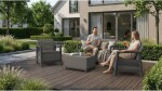 KETER SCANDI LINEA SET - Mountain Grey/Grafit