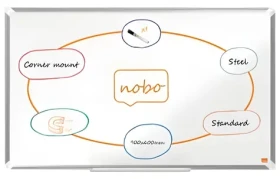 NOBO Premium Plus 90x60 cm bílá / Magnetická tabule / Hliníkový rám (1915155)