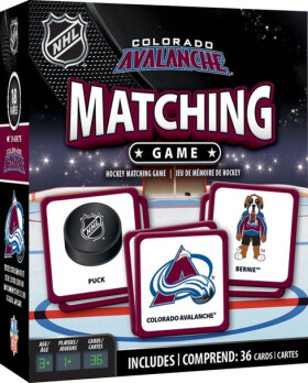 Masterpieces Puzzle Company Pexeso Colorado Avalanche NHL Matching Game