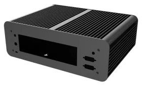 AKASA Euler MX Plus černá / Skříň / Mini-ITX / hliníková (A-ITX56-M1B)