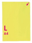 Obal L A4 čirý, 110 mikronů, pomerančový povrch, HERLITZ, 100ks - žlutý