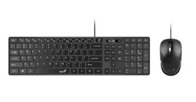 Genius SlimStar C126 černá / Drátový set klávesnice a myši / USB / CZ+SK layout / 1000 DPI (31330007403)