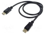 Goobay DisplayPort 2.1 černá / Kabel / DisplayPort - DisplayPort / 16K/60Hz / 80 Gbps / 1 m (74759)
