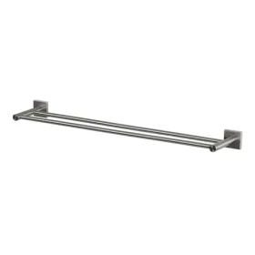 Spirella NYO dvojitý nástěnný držák na ručníky 60 cm kartáčovaná nerez ocel (7610583155702)
