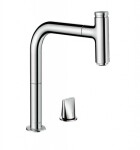 HANSGROHE - M71 Dřezová baterie M7119-H200 s výsuvnou sprškou, 2-otvorová instalace, sBOX, chrom 73804000