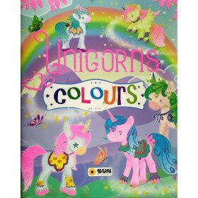 Třpytivé omalovánky: Unicorns - colours - lila