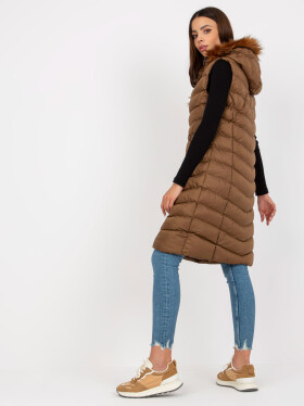 Dámská vesta RV KZ 008.00P hnědá - FPrice XL