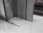 MEXEN/S - Velar sprchový kout 120 x 75, transparent, černá 871-120-075-01-70