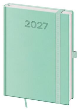 Diář 2027 denní B6 Print Pop - světle zelená