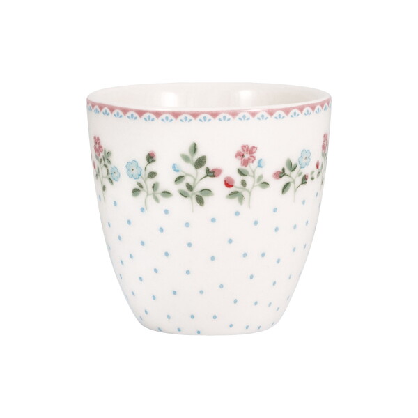 GREEN GATE Mini latte cup Celia White 130 ml, multi barva, porcelán