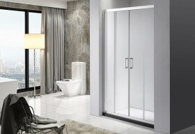 OLSEN SPA - Sprchové dveře VILAR - Barva rámu - Hliník leštěný, Rozměr A - 180, Rozměr C - 190, Směr zavírání - Univerzální Levé / Pravé, Výplň - Čiré bezpečnostní sklo - 6 mm OLBENW102918CC