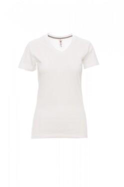 Triko dámské V-NECK LADY PAYPER bílé s krátkým rukávem velikost: XL