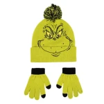 Cerdá Grinch Dětský zimní set (čepice rukavice) (8445484529593)