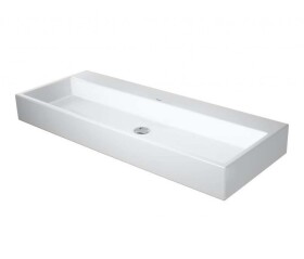 DURAVIT - Vero Air Dvojumyvadlo 120x47 cm, bez přepadu, bez otvoru pro baterii, bílá 2350120079