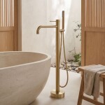 REA - Volně stojící baterie Lungo Diamond Brush Gold REA-B2246